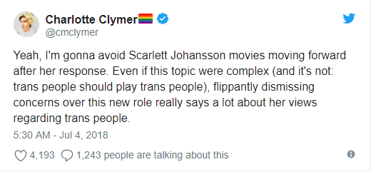 Bị ném đá vì vào vai người chuyển giới, mỹ nhân gợi tình Scarlett Johansson phản pháo - Ảnh 4.