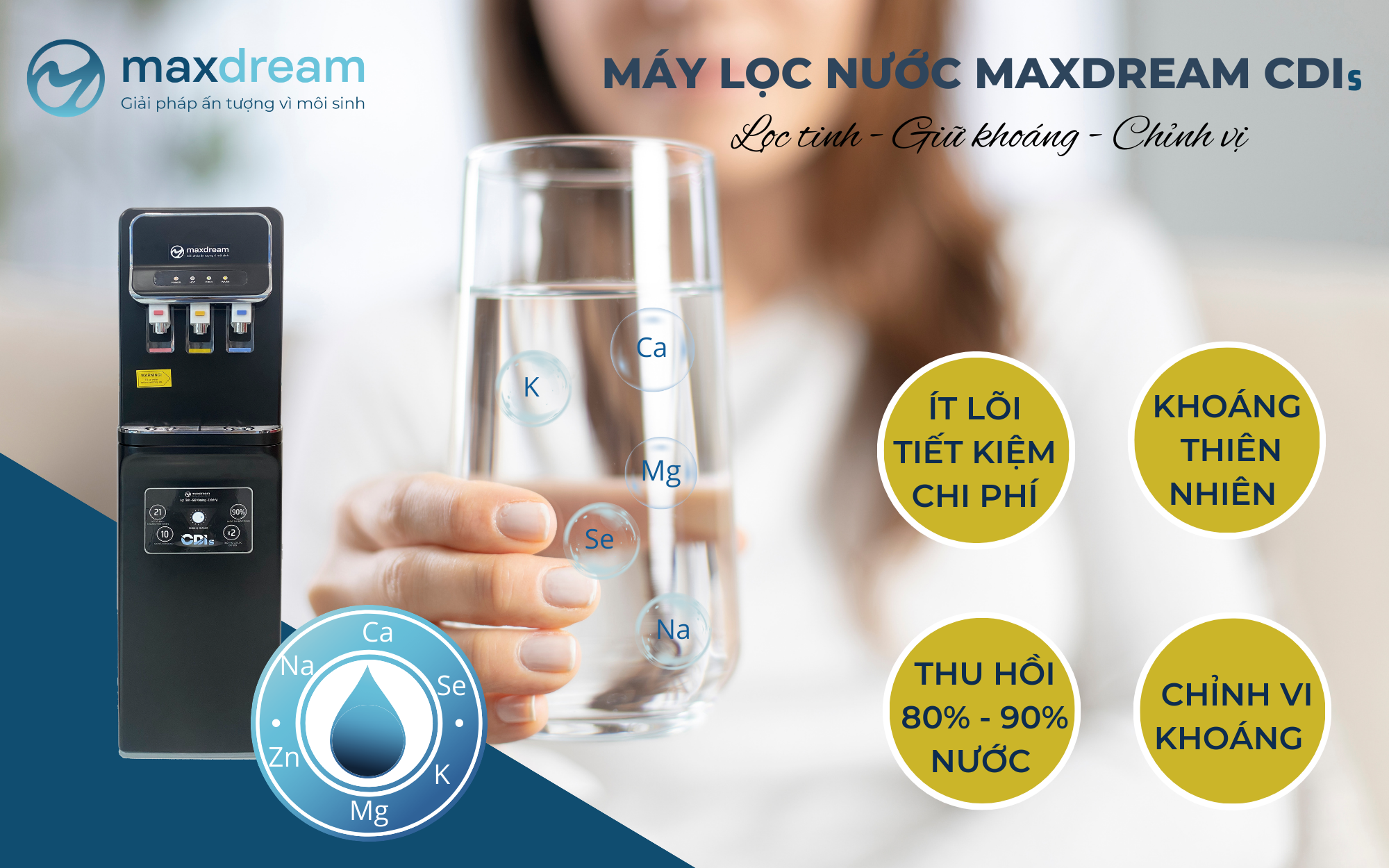 Máy Lọc Nước Nóng Lạnh Công Nghệ CDI Ưu Điểm Gì